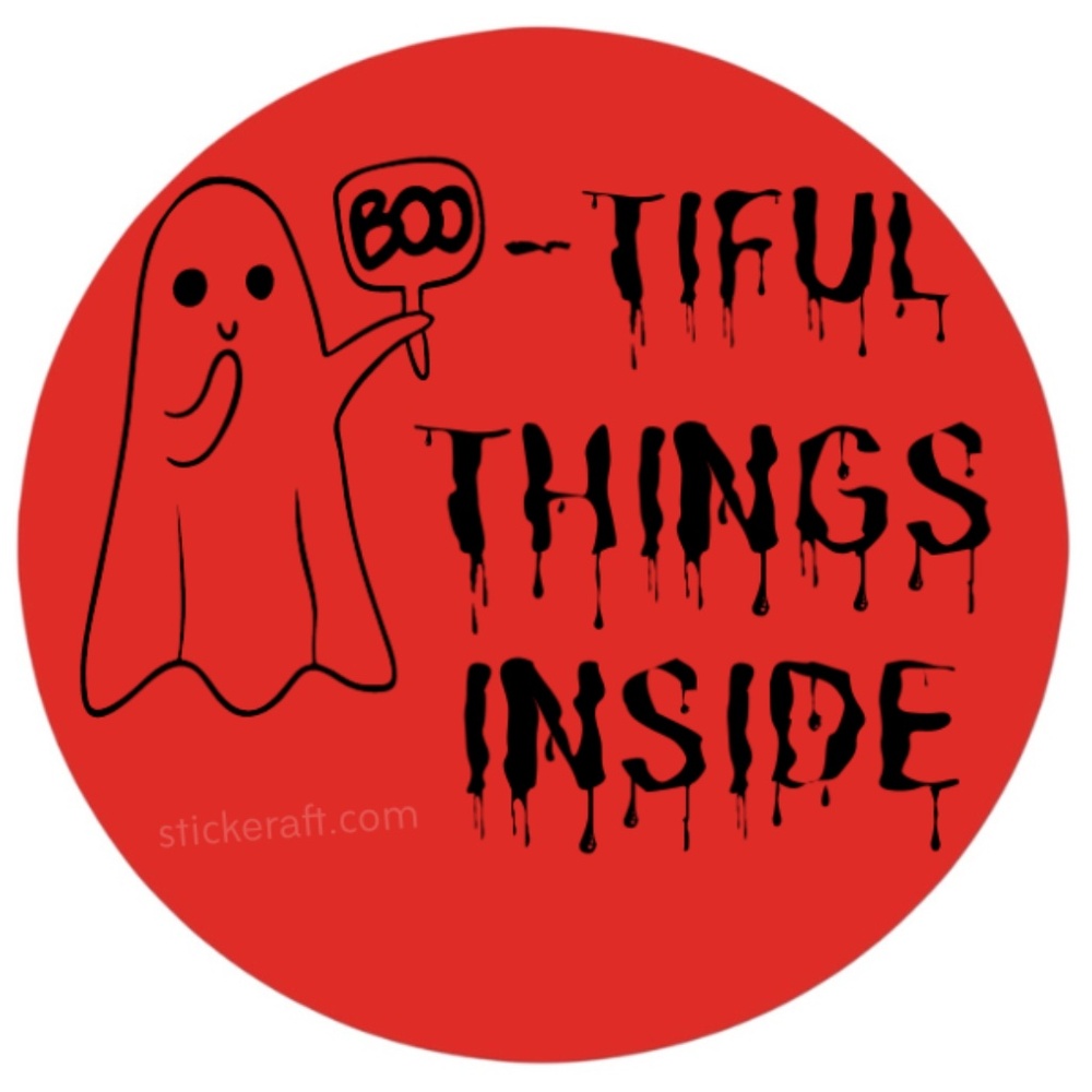 Bootiful Things Inside Stickers, Envelope Seals, Labels,13 colors to choose from - Picture 10 of 13